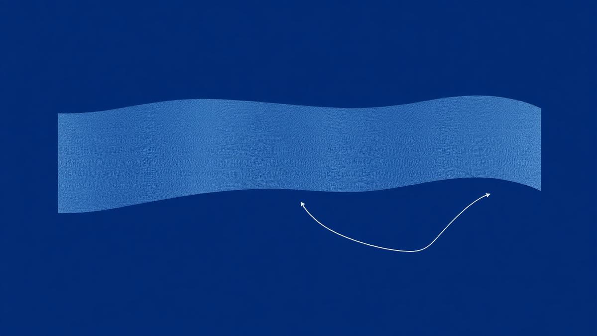 Abstract illustration of branching paths over a deep blue background